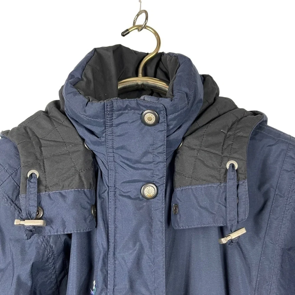 OBERMEYER AUSTIN EMBROIDERED FLORAL SNOWFLAKE WINTER SNOW SKI JACKET